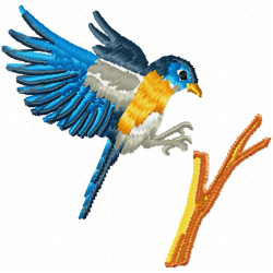 Small Birds Embroidery Design 8